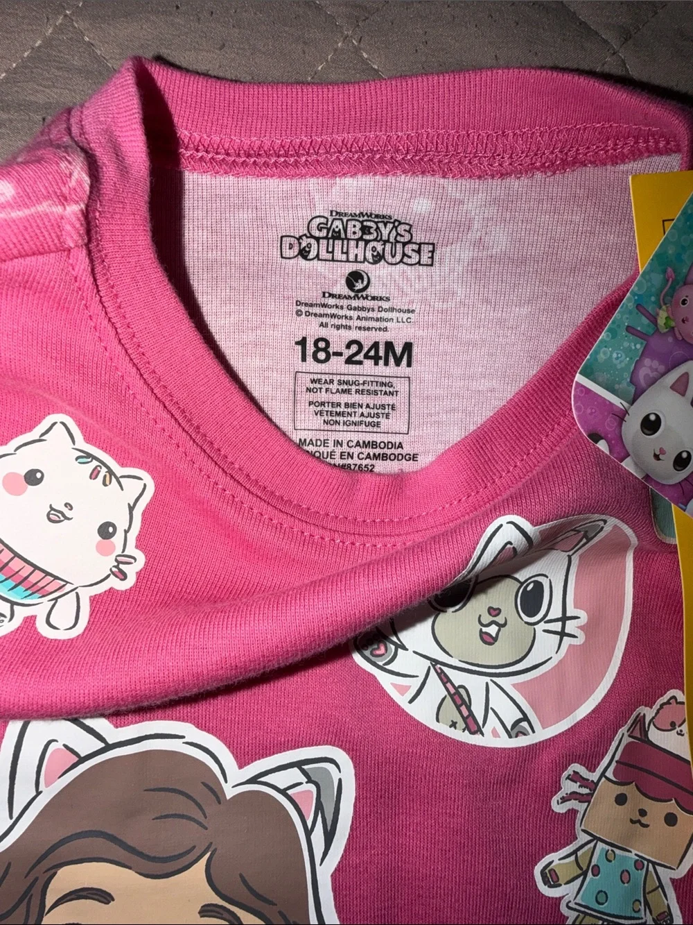 Old Navy Pink Girls Character Long-Sleeve Pajama Set